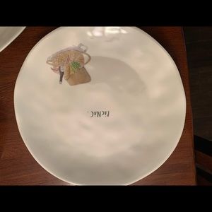 Rae Dunn set of 4 melamine plates